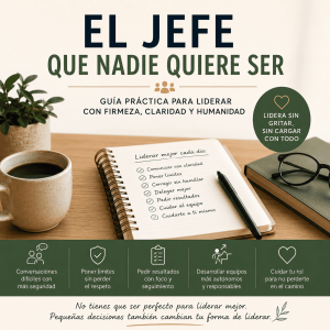 Portada del libro El jefe que nadie quiere ser, guía práctica de liderazgo para jefes y supervisores